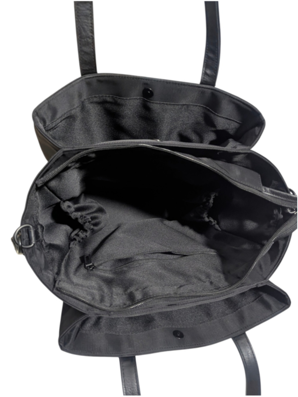 BÉIS Commuter Tote Black Nylon - Picture 8 of 11
